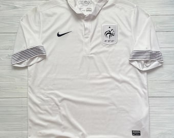 FRANCE Away Football Shirt Soccer Jersey Maillot Vintage Size XL