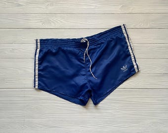Pantalones cortos de fútbol Adidas vintage - Alemania Occidental, años 80 - Talla M