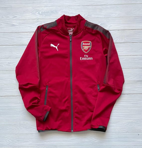 Arsenal London Vintage Puma Football Track Jacket Pre-match Soccer