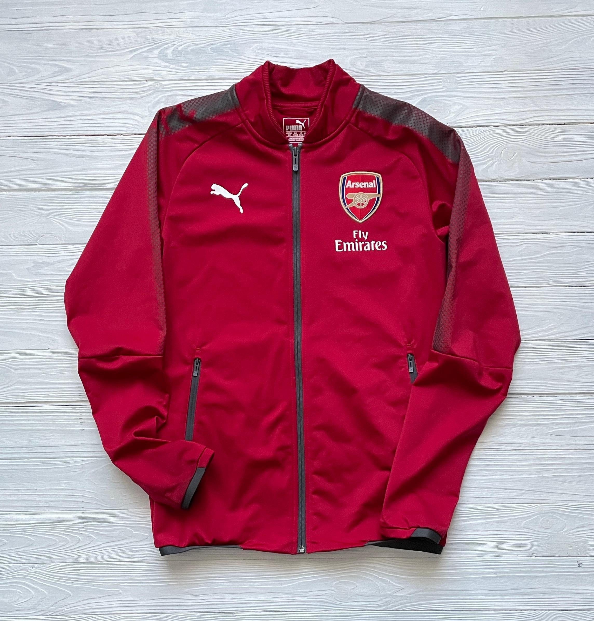 Arsenal London Vintage Puma Football Track Jacket Pre-match Soccer