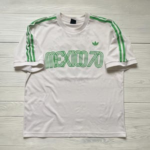 ウェア 1970 MEXICO  ORIGINALS TEE Vintage Adidas Mexico 70 Football Jersey, Mens L - Etsy