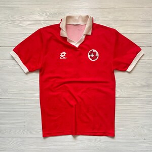 Vintage Switzerland Football Shirt 1994-96: Lotto Soccer Jersey