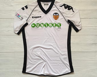 Camiseta de local vintage del Valencia: Maillot de fútbol Kappa 2009-2010, talla M