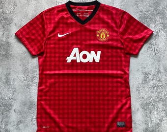 Vintage Manchester United Home Football Shirt Womens Size S Soccer