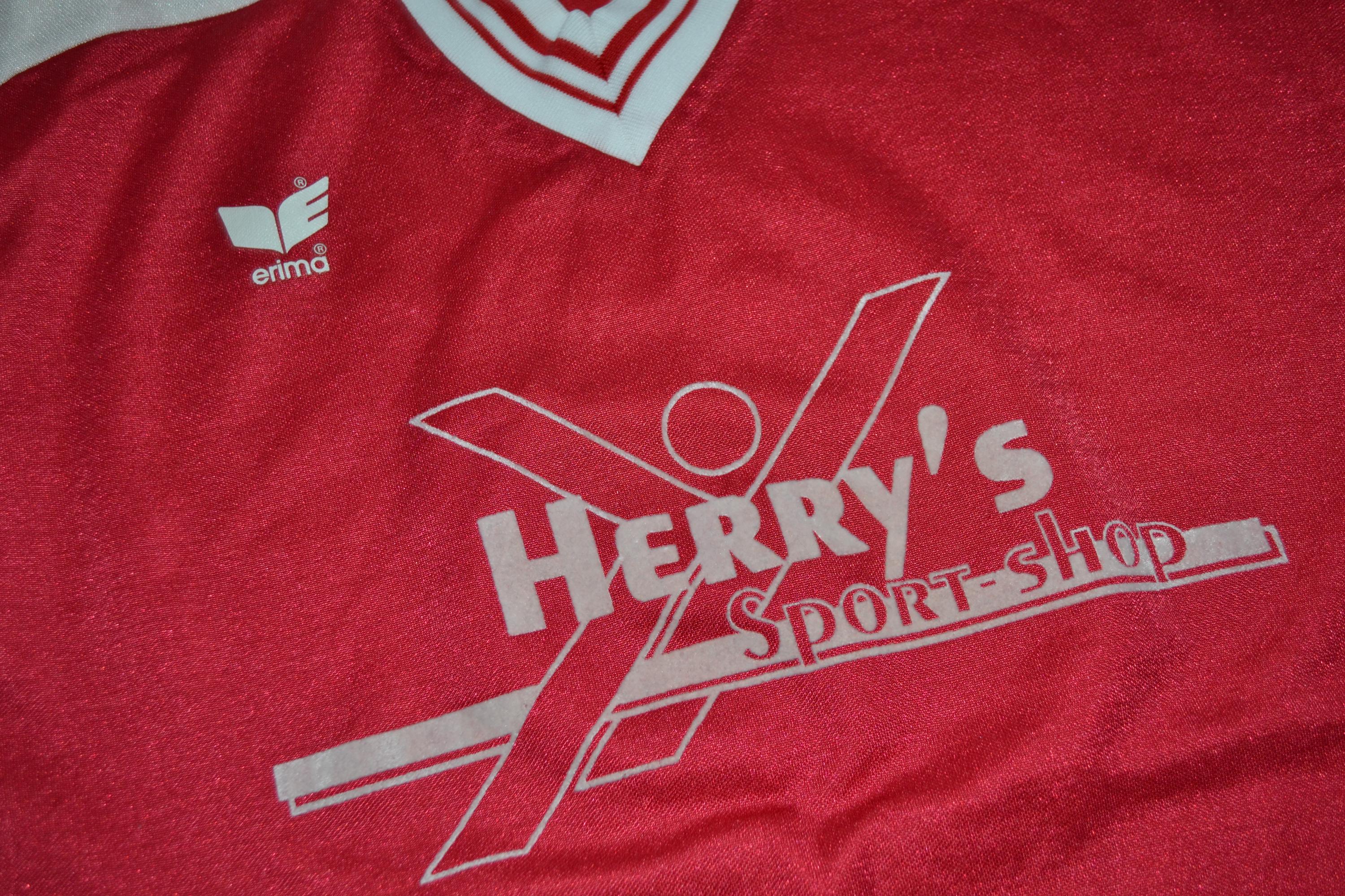 Vintage Erima West Germany Football Jersey, Red Soccer Shirt, Size