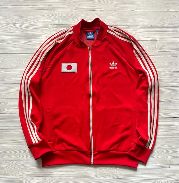 Vintage Japan Adidas Superstar Jacket: Red Zip-up Bomber, Mens XL - Etsy