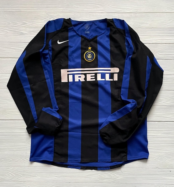 Vintage Inter Milan Internazionale Home Shirt 2004-2005 Soccer