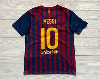 Vintage Barcelona Home Fußball Shirt Größe Kinder L Fußball Trikot Maillot Nike Trikot Camiseta