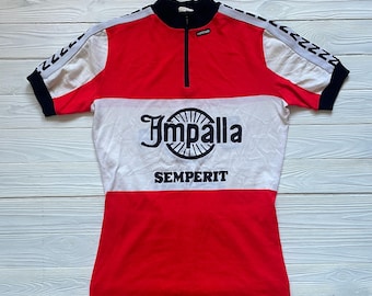 Vintage Nabholz Cycling Vintage Jersey Semperit Impalla Shirt 80s 70s Size L