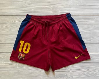 Pantalones cortos de fútbol de Lionel Messi del Barcelona BARCA, talla M para hombre, raros.