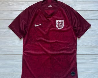 Vintage England Football Shirt Soccer Jersey Red Mens Size M