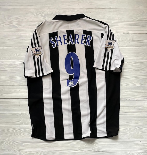 newcastle 04/05 SHEARER背番号9ホームサッカーユニフォーム Vintage Newcastle Home Football Shirt: 2003-2005 Adidas Soccer