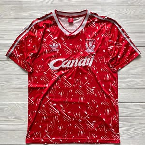 Vintage Liverpool 1989 1991 90s Football Shirt CANDY Soccer Jersey