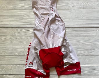 Pantalones cortos de ciclismo profesionales del equipo nacional de Austria, edición limitada de los Juegos Olímpicos de Londres, talla L, raros. Hechos en Italia.