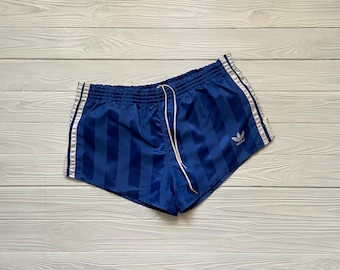 Pantalones cortos de fútbol Adidas vintage - Alemania Occidental, años 80 - Talla M-D5