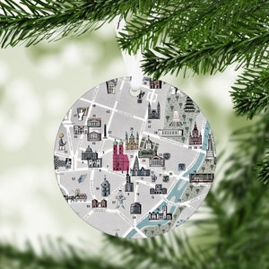 Munich Germany Map Ornament - Munich Ornament - Munich Map - Munich Airbnb Decor - Munich Christmas Ornament - Munich Vacation - Oktoberfest
