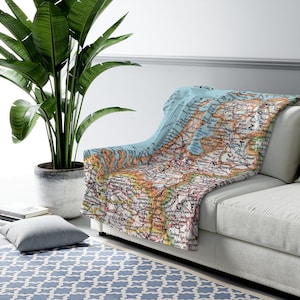 The Netherlands Fleece Blanket - Netherlands Map Blanket - Netherlands Blanket - Netherland Throw Blanket - Netherlands Airbnb