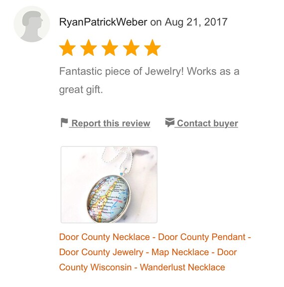 Door County Necklace Door County Pendant Door County Jewelry Map Necklace Door County Wisconsin Wanderlust Necklace