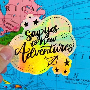 Wanderlust Laptop Sticker - Travel Water Bottle Sticker - Wanderlust Sticker - Sticker for Traveler - Wanderlust Decal - Suitcase Decal