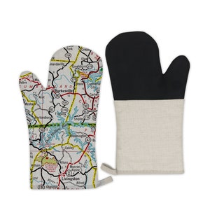 Dale Hollow Lake Map Oven Mitt - Dale Hollow Lake Pot Holder - Dale Hollow Lake Hot Pad - Dale Hollow Lake BBQ Grilling Mitt