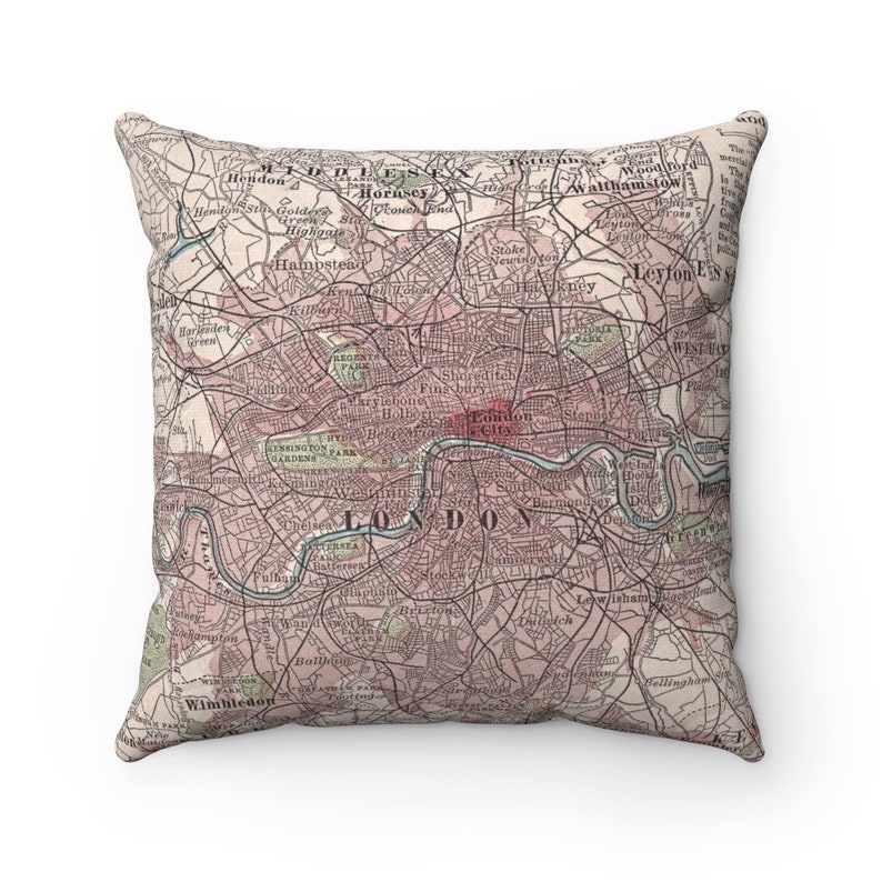 London Map Pillow London Pillow London Gift Housewarming Etsy