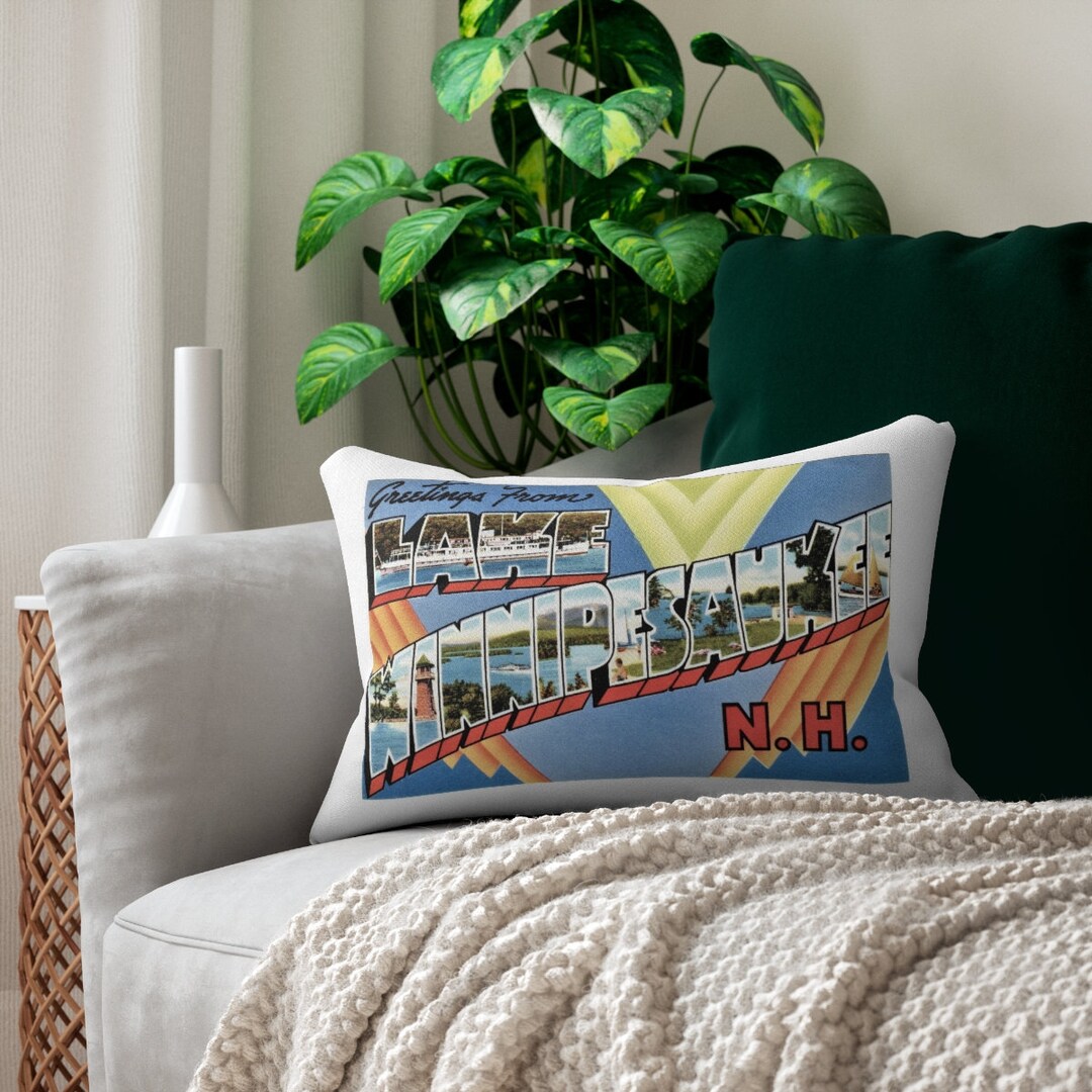 Lake Winnipesaukee Pillow Lake Winnipesaukee Airbnb Lake Etsy