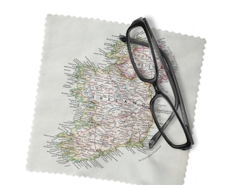 Ireland Map Microfiber Lens Cloth - Ireland Cleaning Cloth - Ireland Microfiber Cloth - Ireland Polishing Cloth - Ireland Map