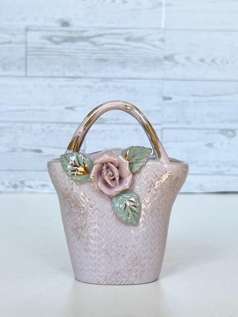 Porcelain Flower フローラルバスケット Ceramic Rose Basket - Etsy