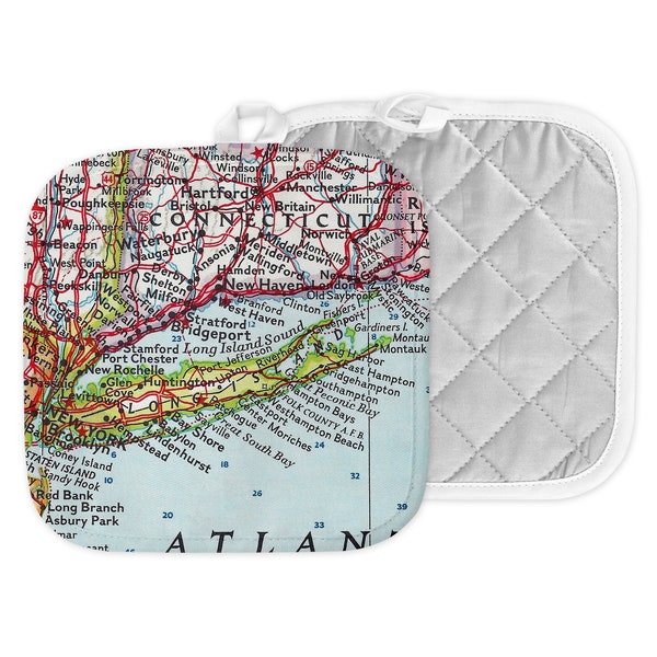 Long Island New York Map Hot Pad - Long Island Pot Holder - Long Island Kitchen - Long Island Airbnb - Long Island Wedding - Closing Gift