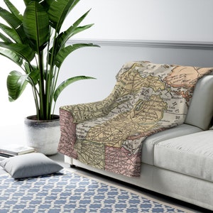 Michigan Map Fleece Blanket - Michigan Blanket - Michigan Wedding Gift - Michigan Gift - Michigan Housewarming Gift - Michigan Realtor