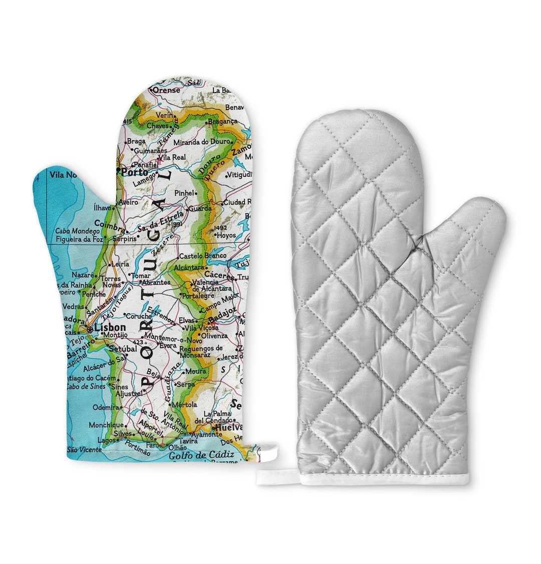 Portugal Map Oven Mitt Portugal Oven Mitt Map Oven Mitt Etsy