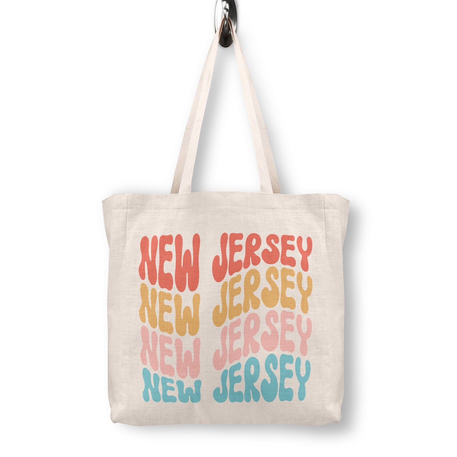 New Jersey Tote Bag - New Jersey Beach Bag - New Jersey Girls Trip - New  Jersey Book Bag - New Jersey Teacher Tote - New Jersey Market Tote