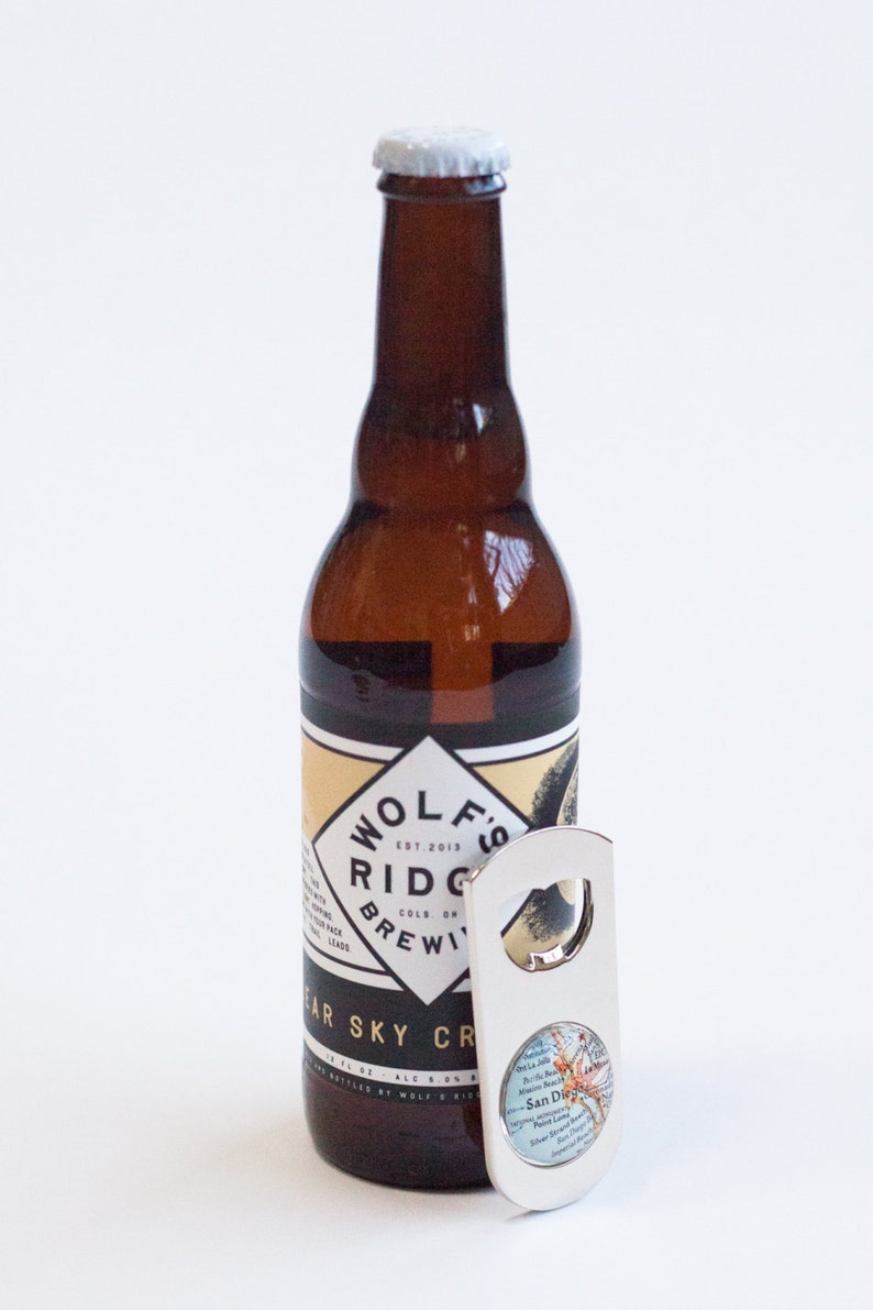 Telluride Map Bottle Opener Colorado As Seen in Imbibe Magazine Groomsman Gift Ski Trip