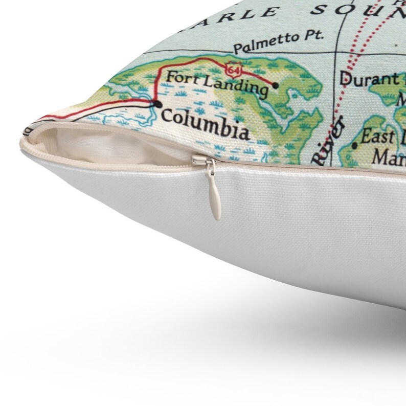 Currituck Sound North Carolina Pillow Outer Banks Airbnb Etsy