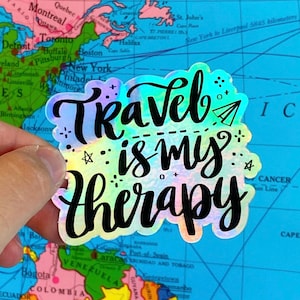 Wanderlust Laptop Sticker - Travel Water Bottle Sticker - Wanderlust Sticker - Sticker for Traveler - Wanderlust Decal - Suitcase Decal