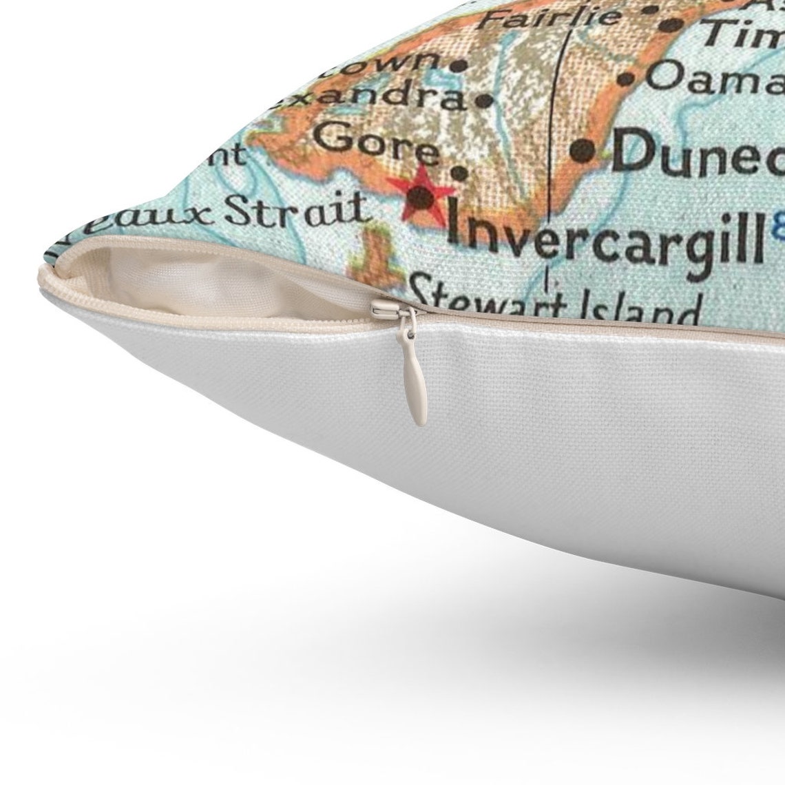 New Zealand Map Pillow New Zealand Pillow New Zealand Etsy