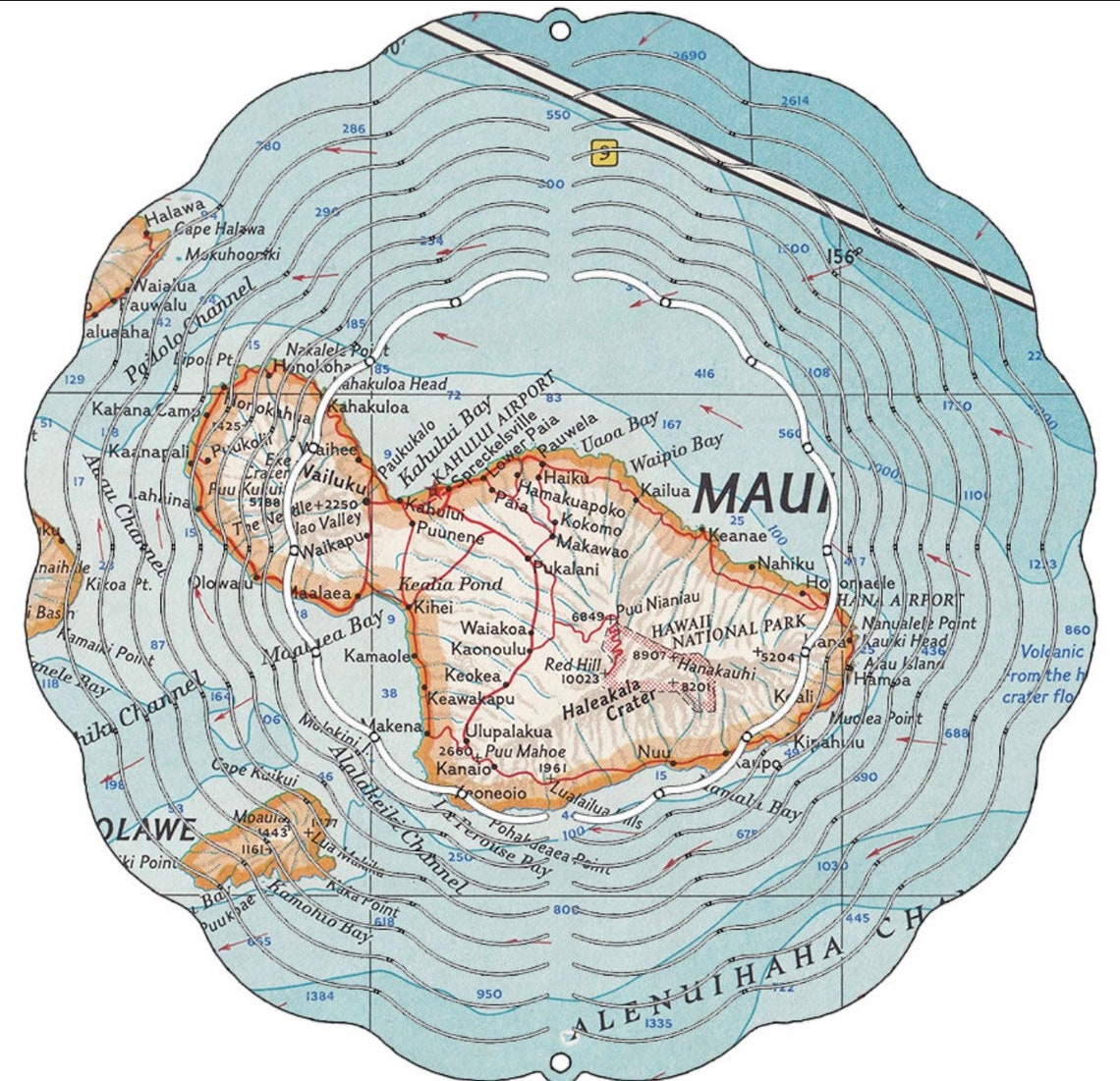 Maui Map Garden Spinner Maui Wind Spinner Maui Garden Etsy Australia