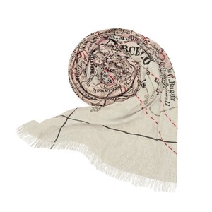 Barcelona Spain Map Scarf - Barcelona Scarf - Barcelona Travel Scarf - Barcelona Gift - Barcelona Map Wrap - Barcelona Trip