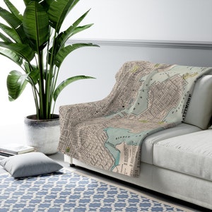 Baltimore Maryland Map Fleece Blanket - Baltimore Blanket - Baltimore Wedding Gift - Baltimore Housewarming Gift - Baltimore Airbnb