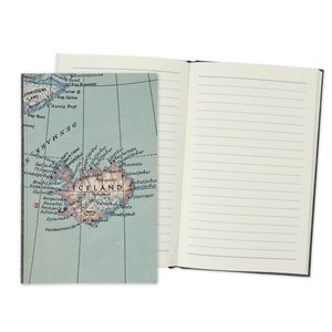 Iceland Map Travel Journal - Iceland Travel Diary - Iceland Trip Journal - Iceland Wedding Guestbook - Iceland Vacation - Iceland Notebook