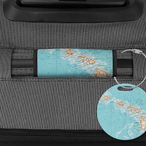 Hawaii Map Luggage Tag - Hawaii Luggage Tag - Hawaii Vacation - Hawaii Suitcase Tag - Hawaii Cruise Tag - Hawaii Airport Tag