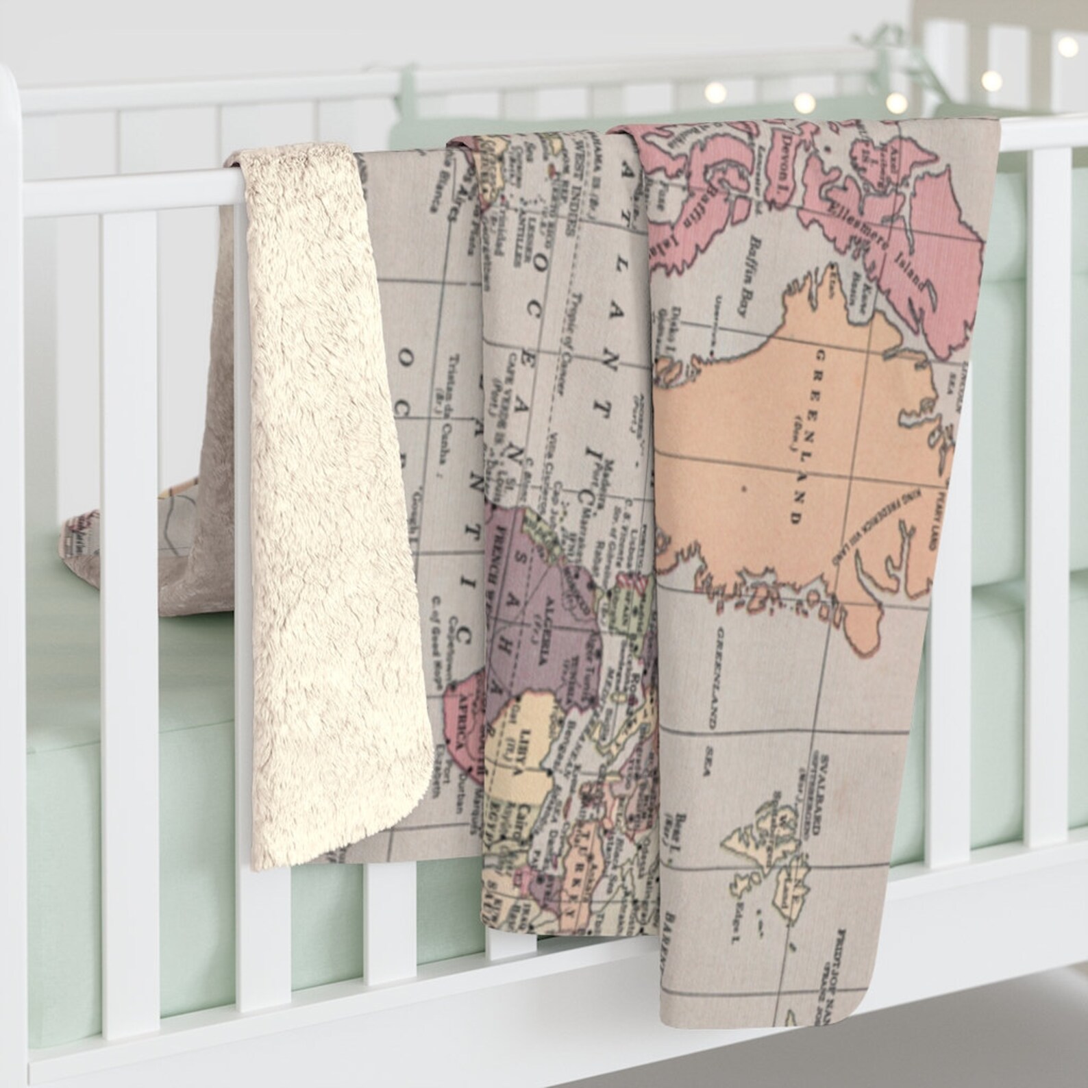 World Map Fleece Blanket World Map Blanket World Blanket Etsy