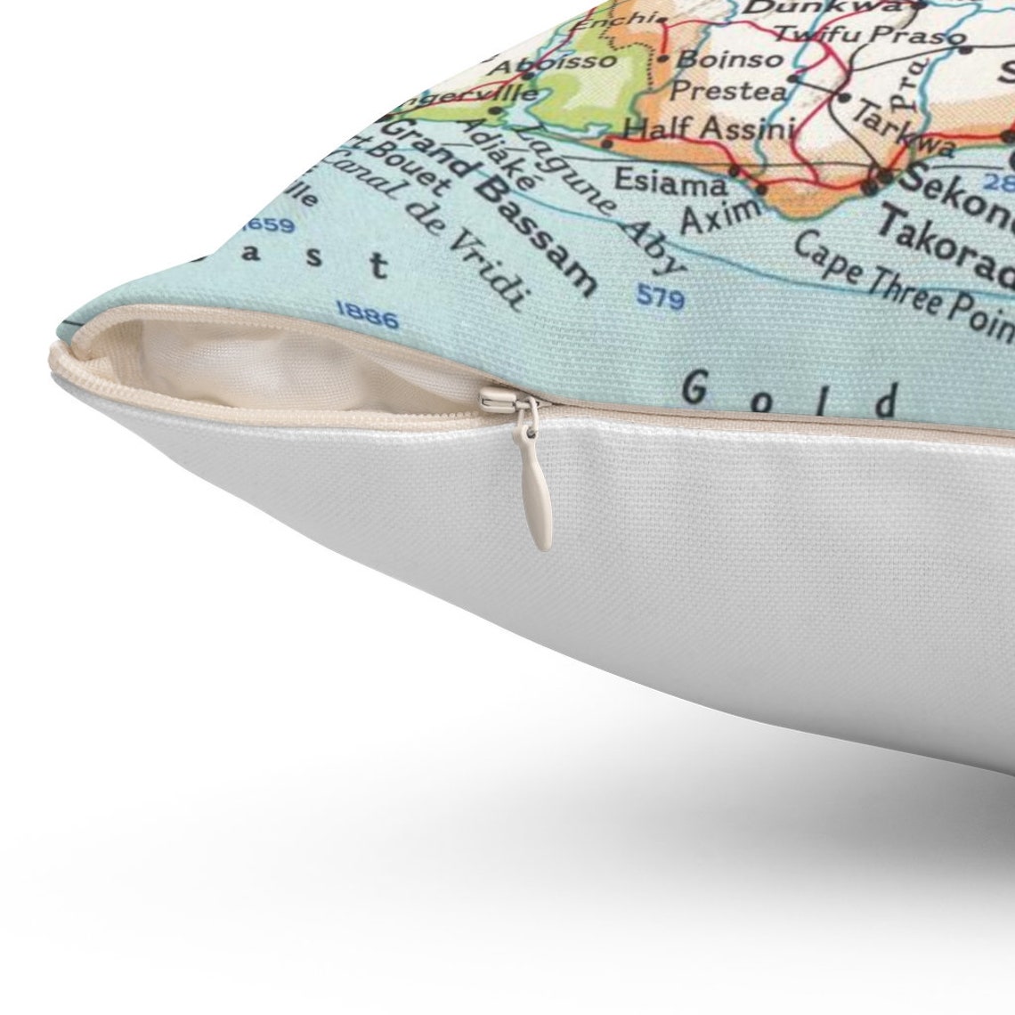 Ghana Map Pillow Ghana Pillow Ghana Map Housewarming Etsy