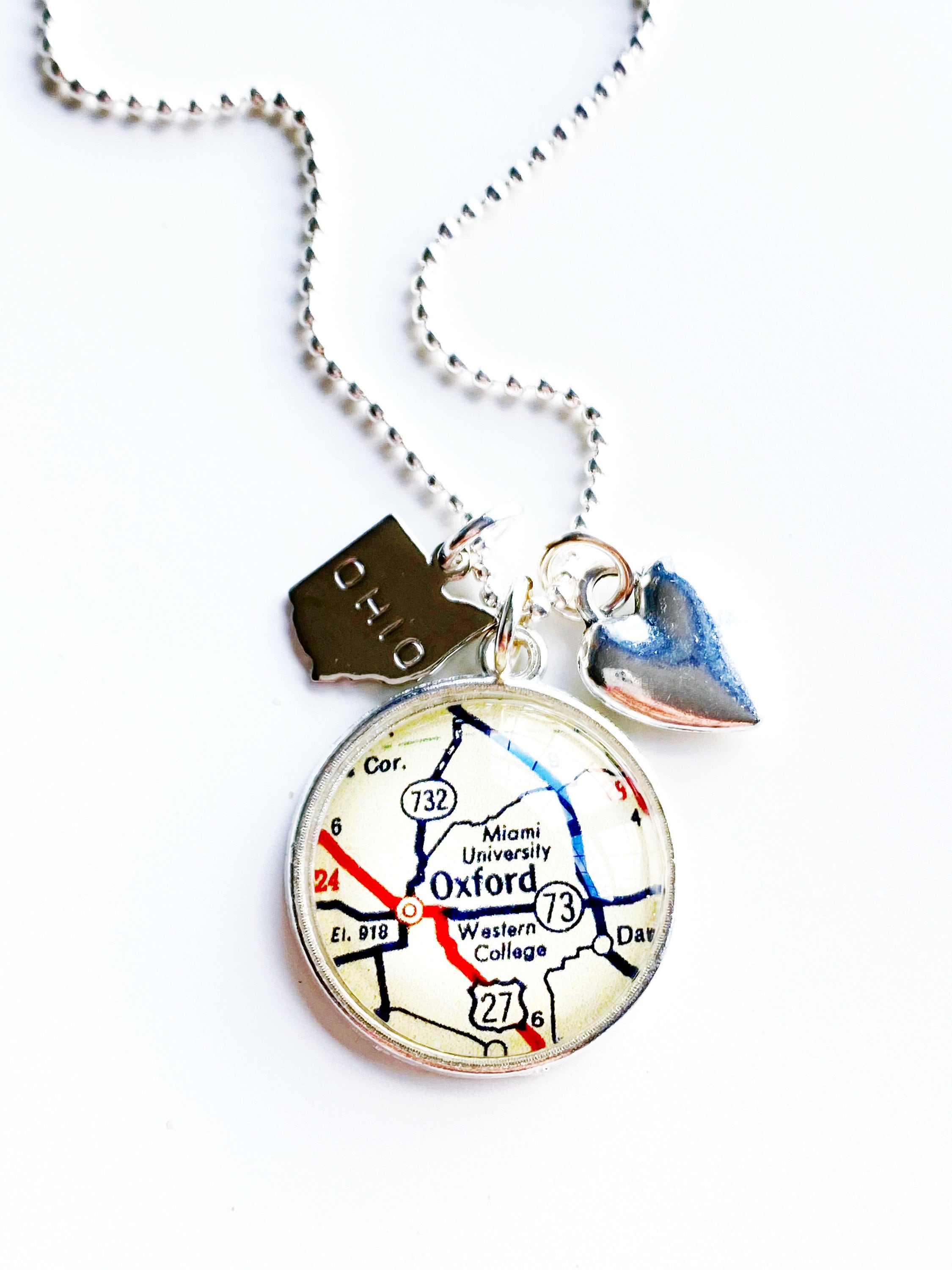 Miami University Necklace Miami University Graduation Gift Etsy