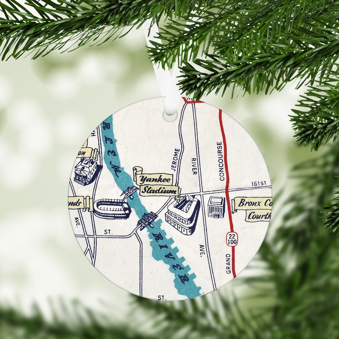 New york yankee christmas ornament