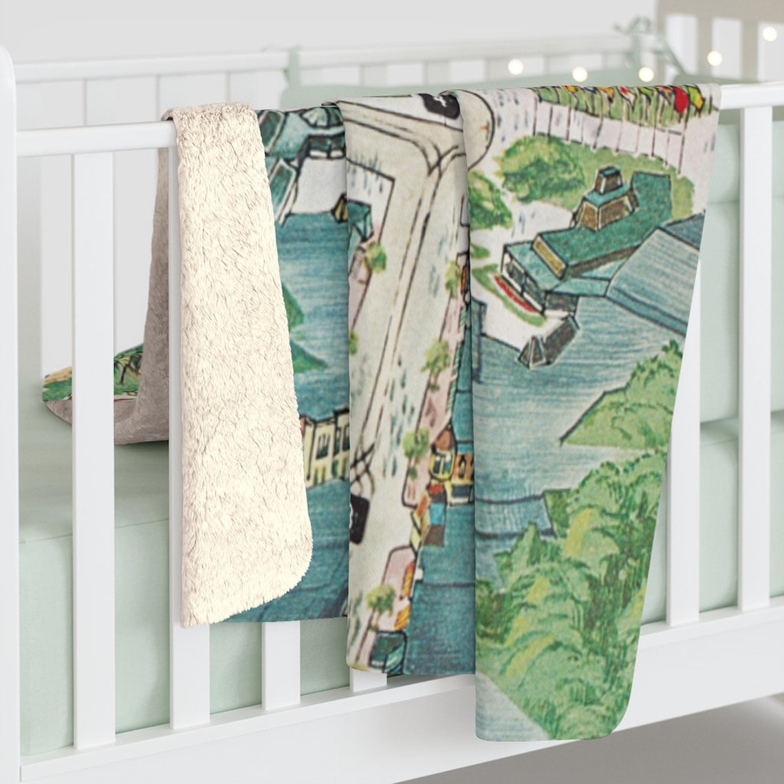 Disneyland Map Fleece Blanket Disneyland Map Blanket Etsy