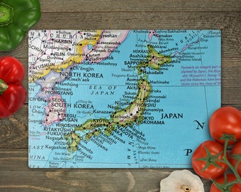 Japan Map Cutting Board - Japan Map Charcuterie Board - Japan Kitchen - Japan Cheese Board - Japan Wedding Gift - Japan Housewarming Gift