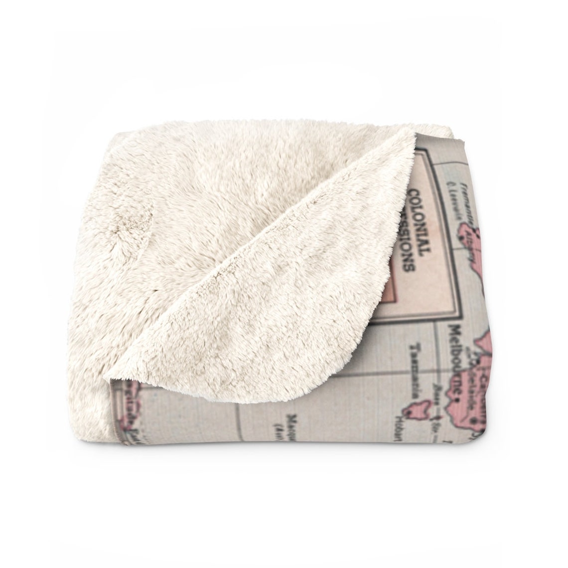 World Map Fleece Blanket World Map Blanket World Blanket Etsy