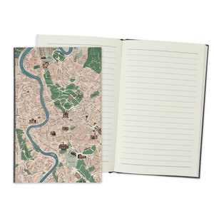 Rome Map Journal - Rome Wedding Guestbook - Rome Notebook - Rome Journal - Rome Notebook - Rome Travel Diary - Italy Vacation - Italy Trip