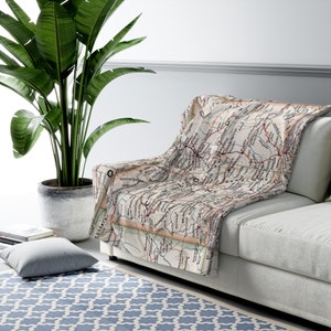 Colorado Map Fleece Blanket - Colorado Blanket - Colorado Housewarming Gift - Colorado Airbnb - Colorado Throw Blanket - Colorado Wedding